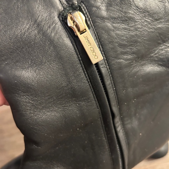 JIMMY CHOO | Black Leather Boots in size 37 or US 7. - Picture 7 of 8